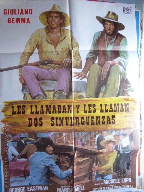 Cine: CARTEL DE CINE. LES LLAMBAN Y LES LLAMAN SINVERGUENZAS. 70X100 CM