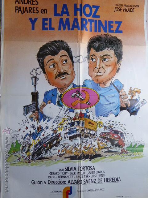 Cine: CARTEL DE CINE- MOVIE POSTER. LA HOZ Y EL MARTINEZ. 100X70 CM