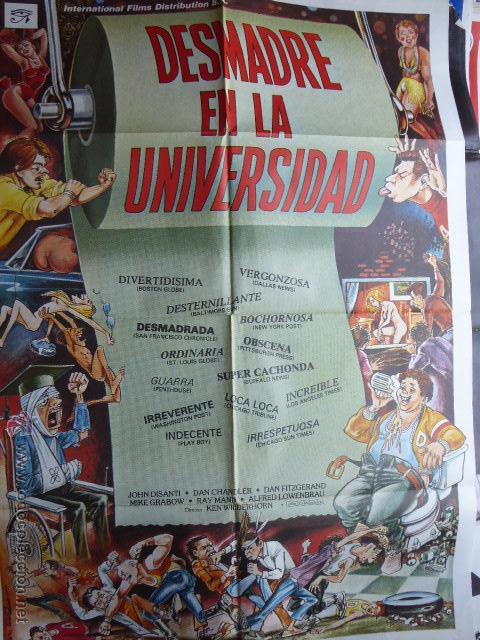 Cine: CARTEL DE CINE- MOVIE POSTER. DESMADRE EN LA UNIVERSIDAD. 100X70 CM