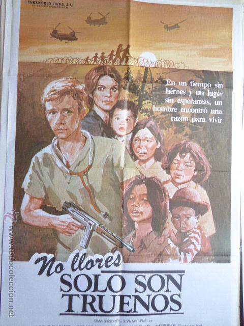 Cinema: CARTEL DE CINE- MOVIE POSTER. NO LLORES SOLO SON TRUENOS. 100X70 CM
