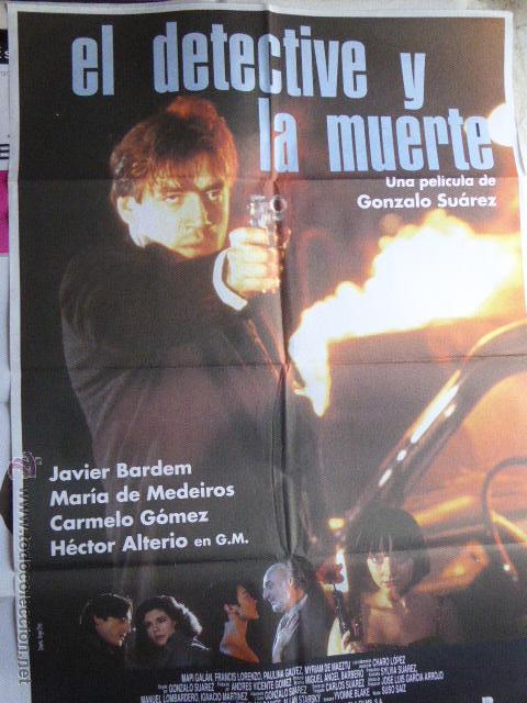 Cinema: CARTEL DE CINE- MOVIE POSTER. EL DETECTIVE Y LA MUERTE 100X70 CM