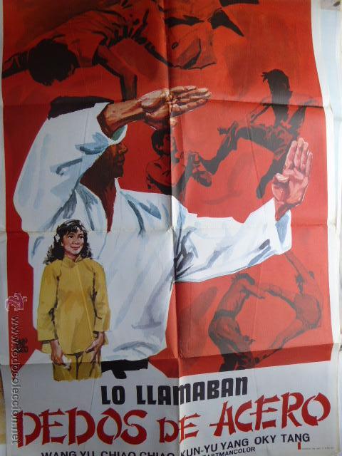 Cinema: CARTEL DE CINE- MOVIE POSTER. LO LLAMABAN DEDOS DE ACERO. 100X70 CM