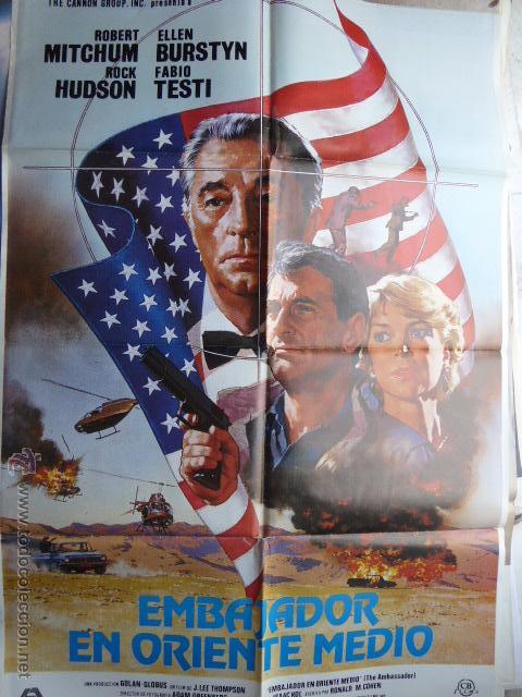 Cinema: CARTEL DE CINE- MOVIE POSTER. EMBAJADOR EN ORIENTE MEDIO. 100X70 CM