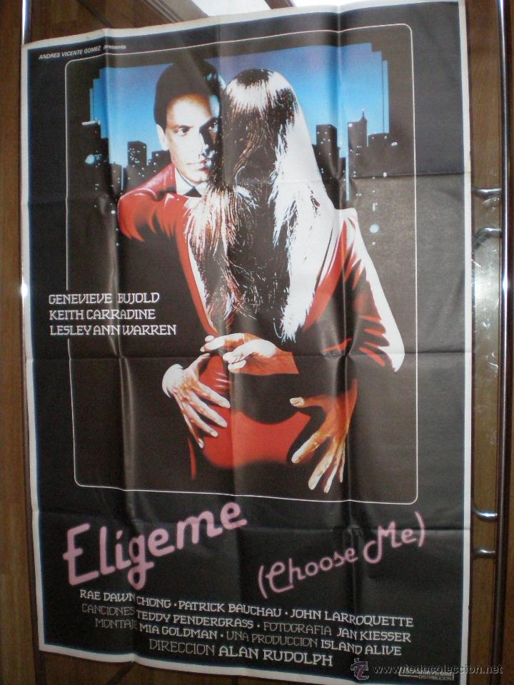 Cinema: ELIGEME // CARTEL DE CINE ORIGINAL 1985 // ALAN RUDOLPH CARRADINE LARROQUETTE