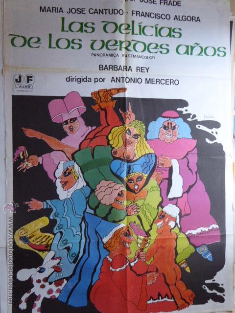 Cine: CARTEL DE CINE- MOVIE POSTER. LAS DELICIAS DE LOS VERDES A&Ntilde;OS. 100X70 CM