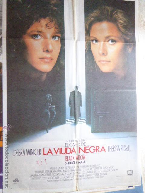 Cinema: CARTEL DE CINE- MOVIE POSTER. LA VIUDA NEGRA. 100X70 CM