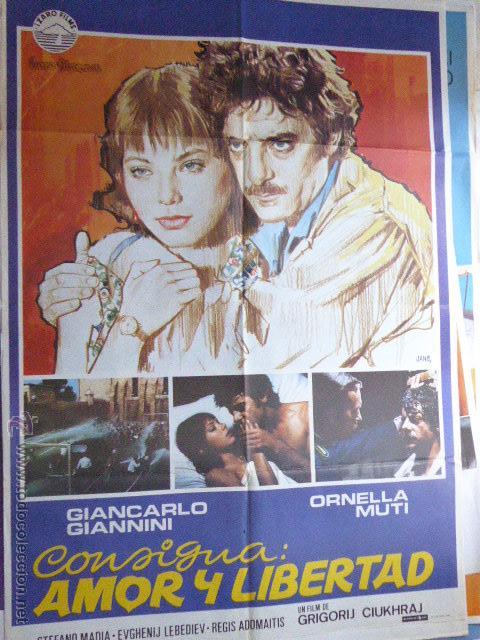 Cinema: CARTEL DE CINE- MOVIE POSTER. CONSIGNA: AMOR Y LIBERTAD. 100X70 CM