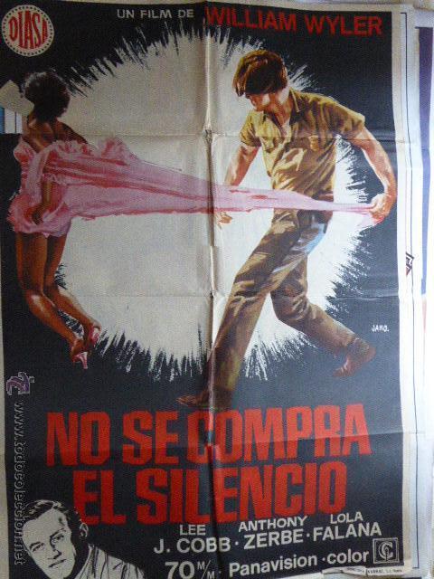 Cinema: CARTEL DE CINE- MOVIE POSTER. NO SE COMPRA EL SILENCIO. 100X70 CM