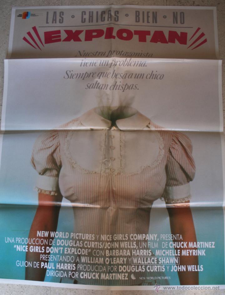 Cin&eacute;ma: LAS CHICAS BIEN NO EXPLOTAN. CARTEL POSTER. ORIGINAL. 70 X 100
