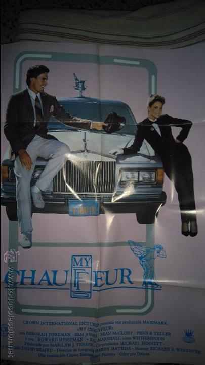 Cin&eacute;ma: MY CHAUFEUR. POSTER. CARTEL DOBLADO. 70X100. ORIGINAL. MOVIE, PEQUE&Ntilde;A ROTURA EN EL CENTRO
