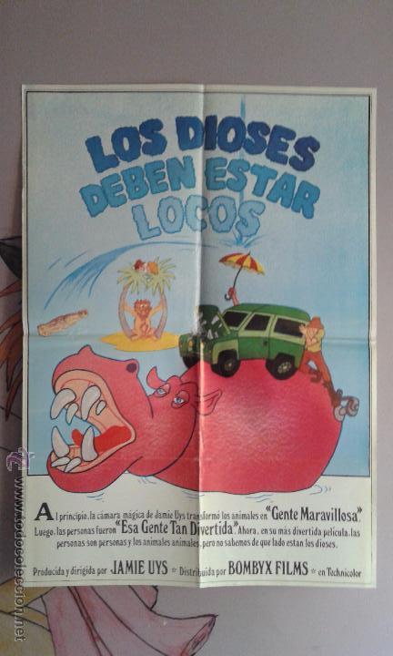 Cinema: poster de la pelicula-- los dioses deben estar locos