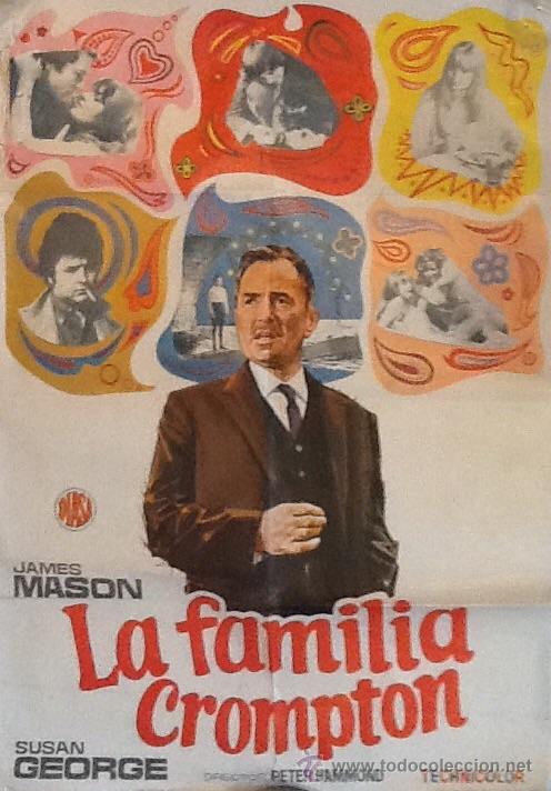 Cinema: CARTEL LA FAMILIA CROMPTON. 1970. ENV&Iacute;O INCLUIDO.