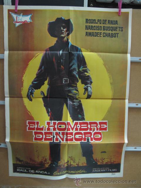 Cine: POSTER1572 EL HOMBRE DE NEGRO - Foto 1