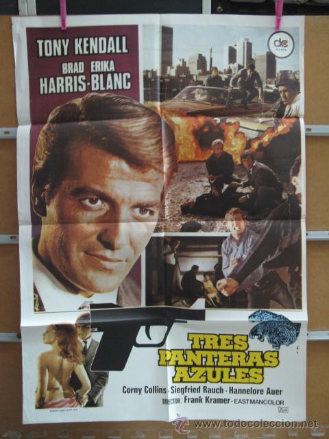 Kino: POSTER1595 TRES PANTERAS AZULES