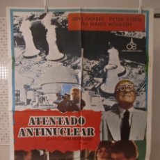 Cinema: CARTEL CINE ORIG ATENTADO ANTINUCLEAR (1979) JENS OKKING / PIA MARIA WOHLERT. Lote 51543276
