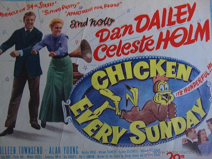 Cinema: Chicken Every Sunday lobby card Estados Unidos Pollo todos los domingos Colleen Townsend Alan Young