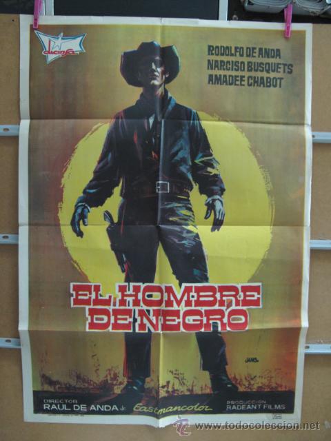 Cine: POSTER1643 EL HOMBRE DE NEGRO - Foto 1