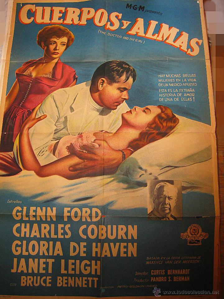 Cinema: Cuerpos y almas cartel original Argentina The Doctor and the Girl Glenn Ford Charles Coburn