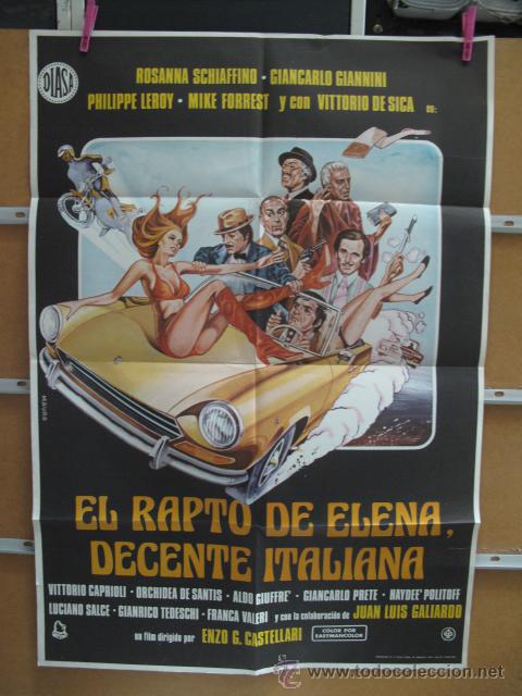 Cinema: POSTER1686 EL RAPTO DE ELENA DECENTE ITALIANA