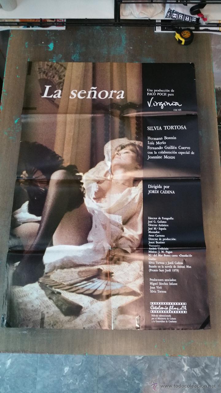 Cinema: P&oacute;ster original del estreno de la pel&iacute;cula er&oacute;tica La se&ntilde;ora