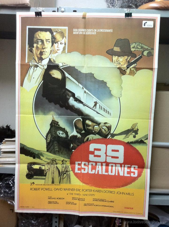 Cine: 39 ESCALONES. ROBERT POWELL, DAVID WARNER, ERIC PORTER.