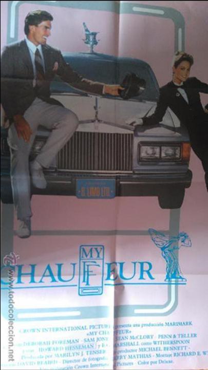 Cinema: MY CHAUFFEUR. POSTER. CARTEL. MOVIE. ORIGINAL. 70X100. DOBLADO. BUEN ESTADO