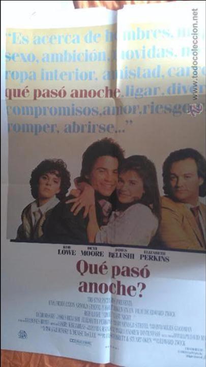 Cinema: &iquest;QUE PASO ANOCHE?. POSTER. CARTEL. 70X100. ORIGINAL