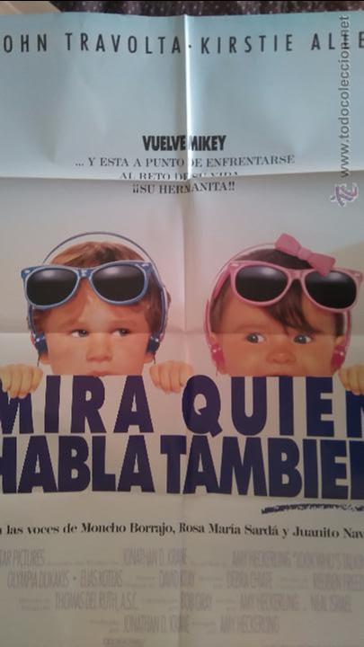 Cinema: MIRA QUIEN HABLA TAMBI&Eacute;N. CARTEL. POSTER. 70X100. ORIGINAL. MOVIE