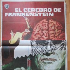 Cine: CARTEL CINE, EL CEREBRO DE FRANKENSTEIN, PETER CUSHING, 1970, MCP, C802. Lote 52966476