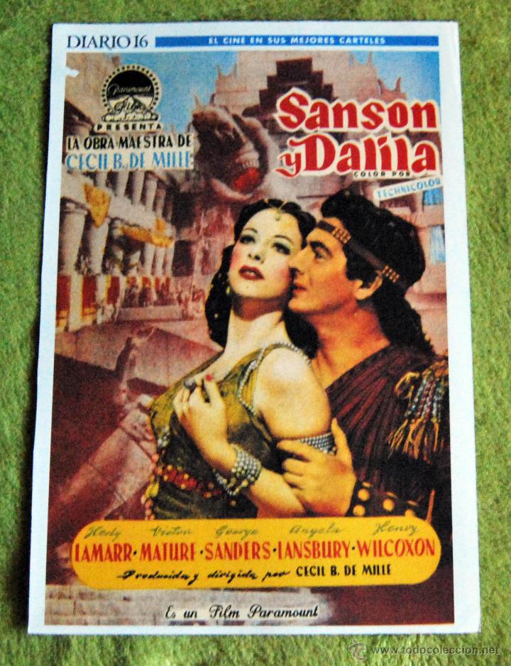 Cin&eacute;ma: CINE - SANSON Y DALILA - POSTER DE 21 &times; 29 Cm.