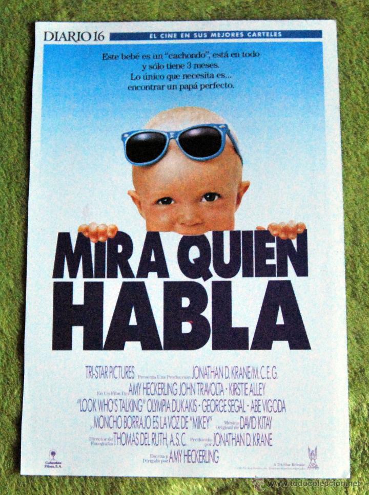 Cin&eacute;ma: CINE - MIRA QUIEN HABLA - POSTER DE 21 &times; 29 Cm.