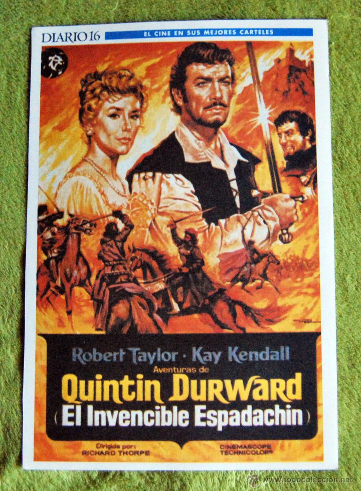 Cin&eacute;ma: CINE - QUINTIN DURWARD - POSTER DE 21 &times; 29 Cm.