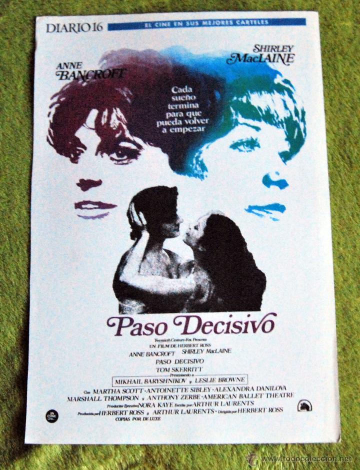Cin&eacute;ma: CINE - PASOS DECISIVO - POSTER DE 21 &times; 29 Cm.