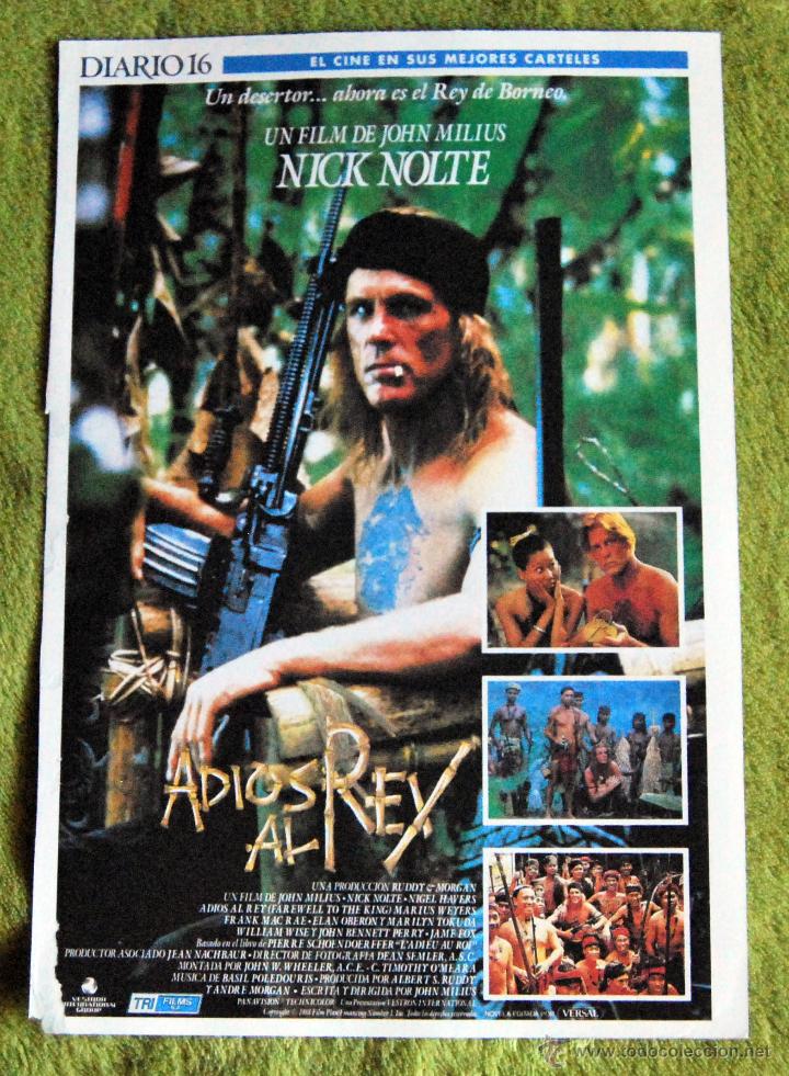 Cin&eacute;ma: CINE - ADIOS AL REY - POSTER DE 21 &times; 29 Cm.