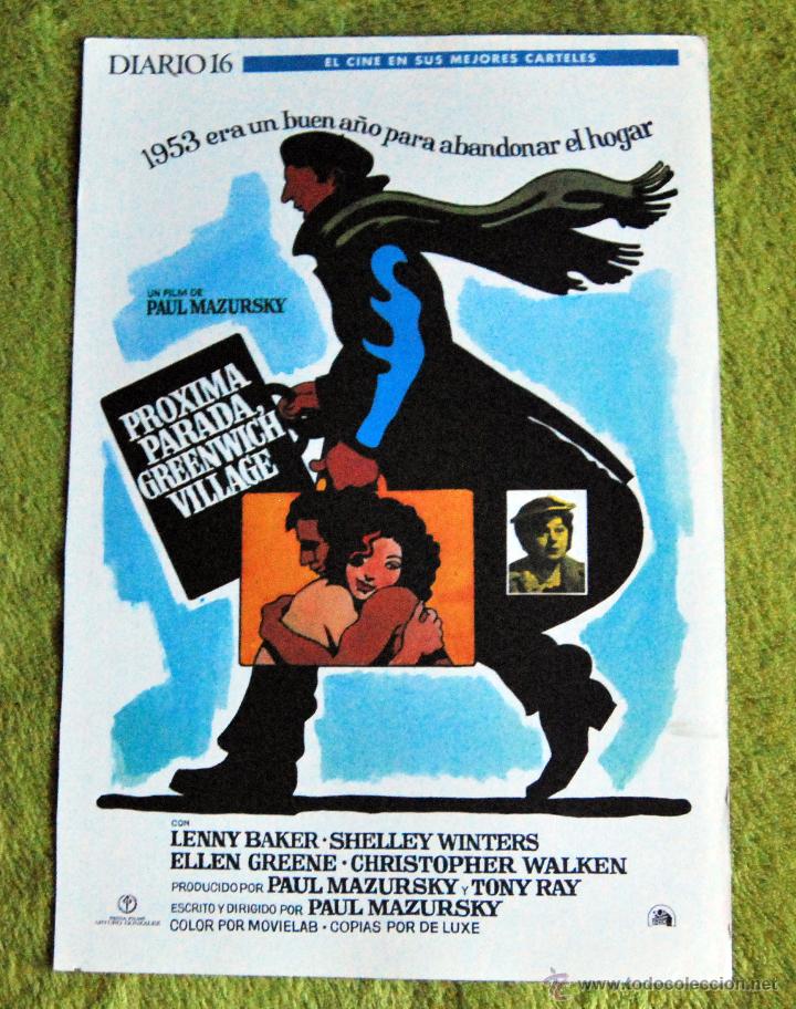Cin&eacute;ma: CINE - PROXIMA PARADA GREENWICH VILLAGE - POSTER DE 21 &times; 29 Cm.