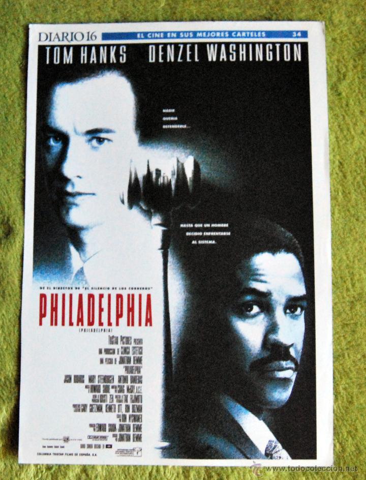 Cin&eacute;ma: CINE - PHILADELPHIA - POSTER DE 21 &times; 29 Cm.