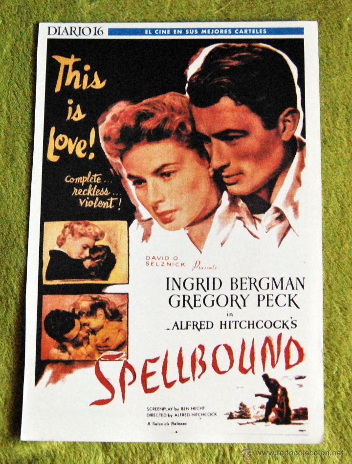 Cine: CINE - SPELLBOUND - POSTER DE 21 &times; 29 Cm. - Foto 1