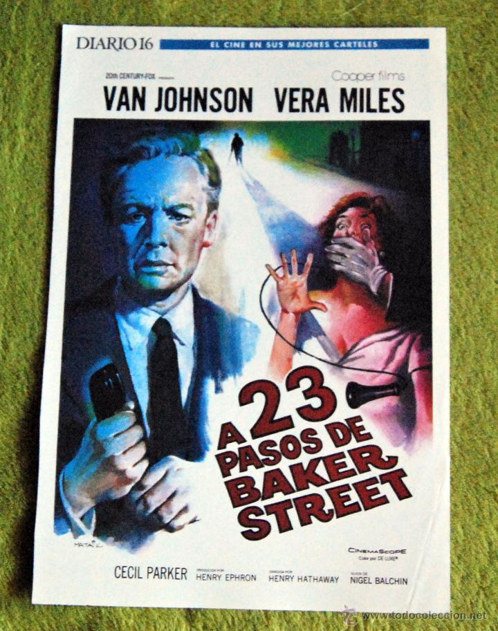 Cin&eacute;ma: CINE - A 23 PASOS DE BAKER STREET - POSTER DE 21 &times; 29 Cm.