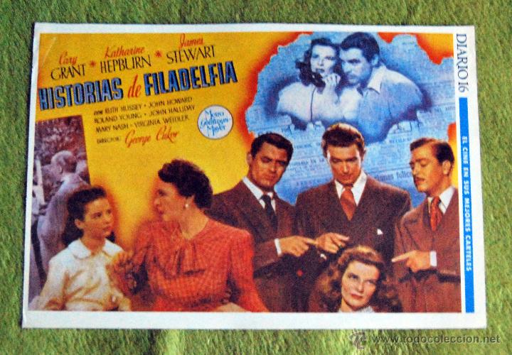 Cinema: CINE - HISTORIAS DE FILADELFIA - POSTER DE 21 &times; 29 Cm