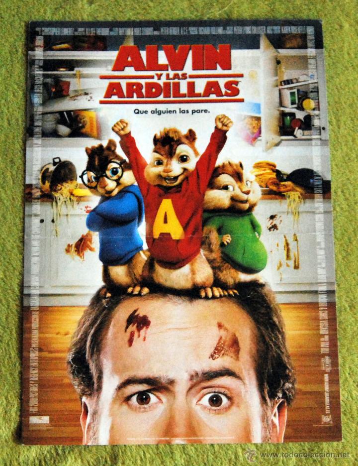 Cinema: CINE - ALVIN Y LAS ARDILLAS - POSTER DE 21 &times; 29 Cm.