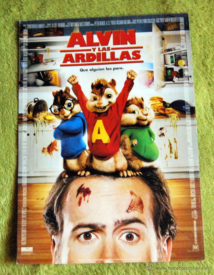 Cinema: CINE - ALVIN Y LAS ARDILLAS - POSTER DE 21 &times; 29 Cm.