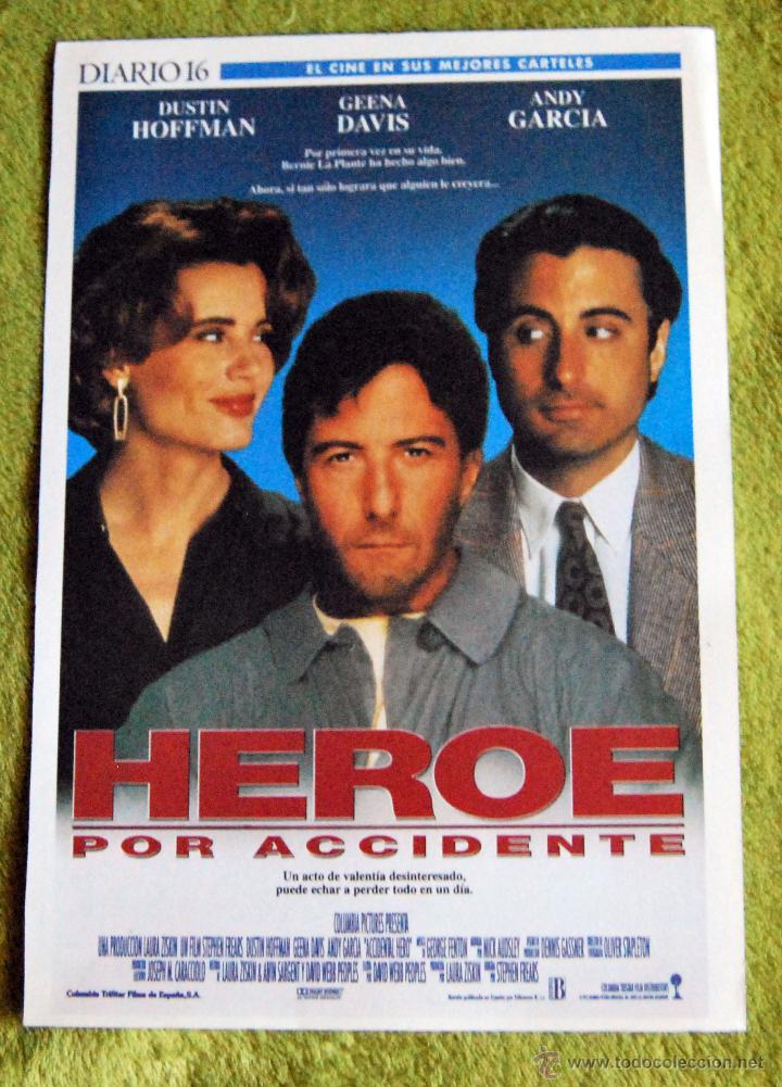Cinema: CINE - HEROE POR ACCIDENTE - POSTER DE 21 &times; 29 Cm.