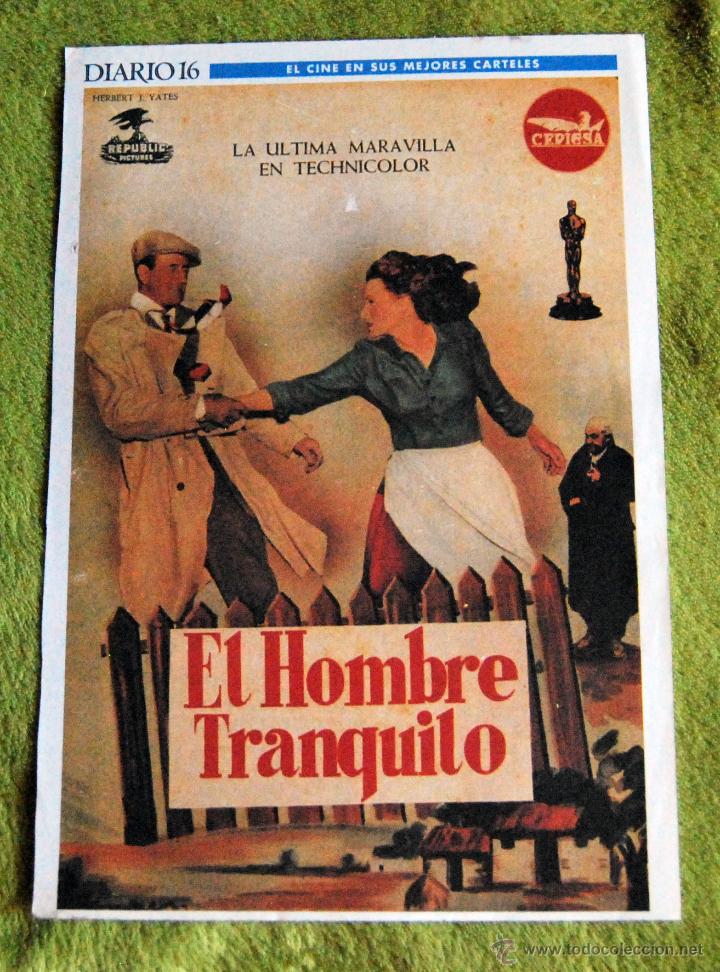 Cinema: CINE - UN HOBRE TRANQUILO - POSTER DE 21 &times; 29 Cm.