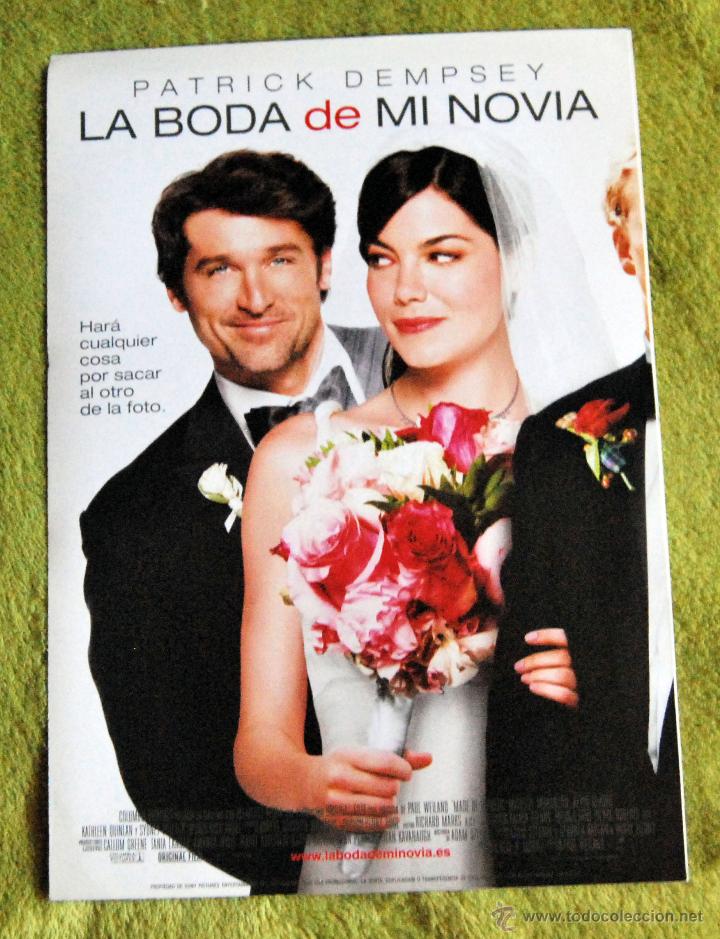 Cinema: CINE - LA BODA DE MI NOVIA - POSTER DE 21 &times; 29 Cm.