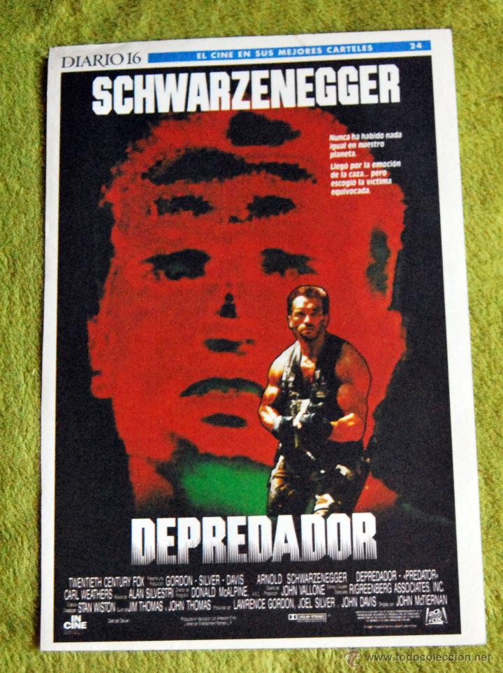 Cinema: CINE - DEPREDADOR - POSTER DE 21 &times; 29 Cm.