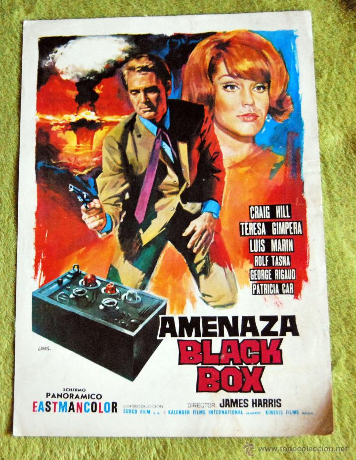 Cinema: CINE - AMENAZA BLACK BOX - POSTER DE 21 &times; 29 Cm.