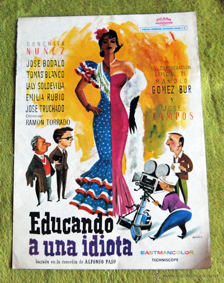 Cinema: CINE - EDUCANDO A UNA IDIOTA - POSTER DE 21 &times; 29 Cm.