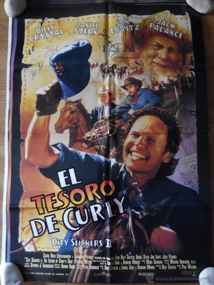 Cinema: El tesoro de Curly - aprox 70x100 Cartel ORIGINAL cine (L9)