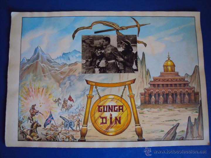 Cine: (PA-1227)CARTEL ORIGINAL DE LA  PELICULA GUNGA DIN A&Ntilde;OS 50