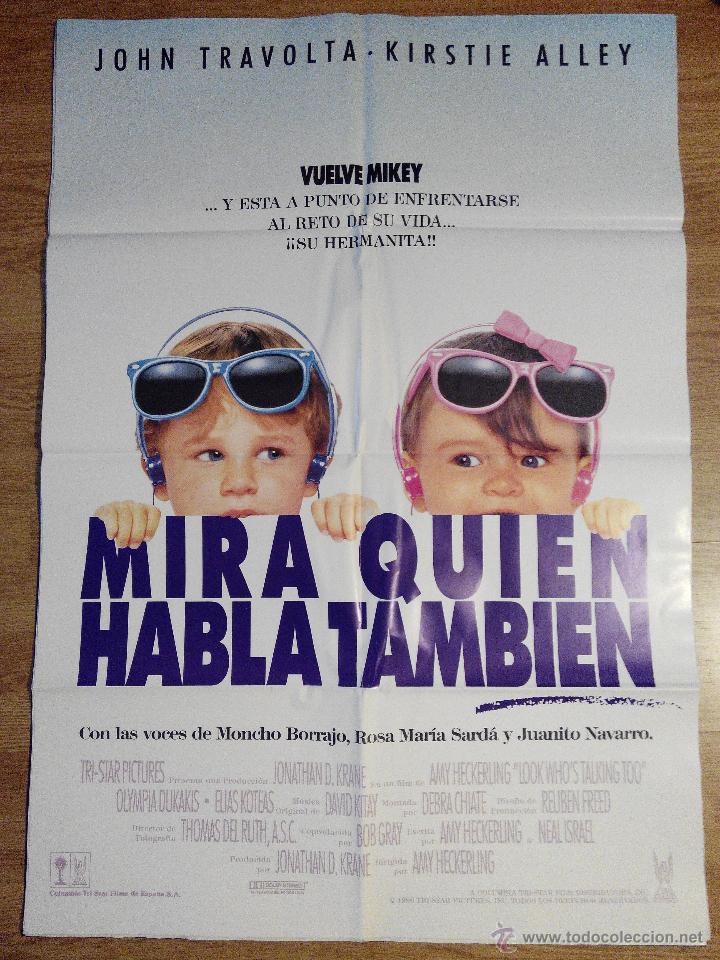 Cinema: Mira quien habla tambien - aprox 70x100 Cartel ORIGINAL cine (L12)